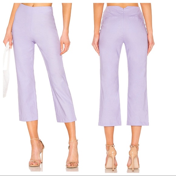 NWT LPA Cropped Pant in Lavender - Picture 2 of 4